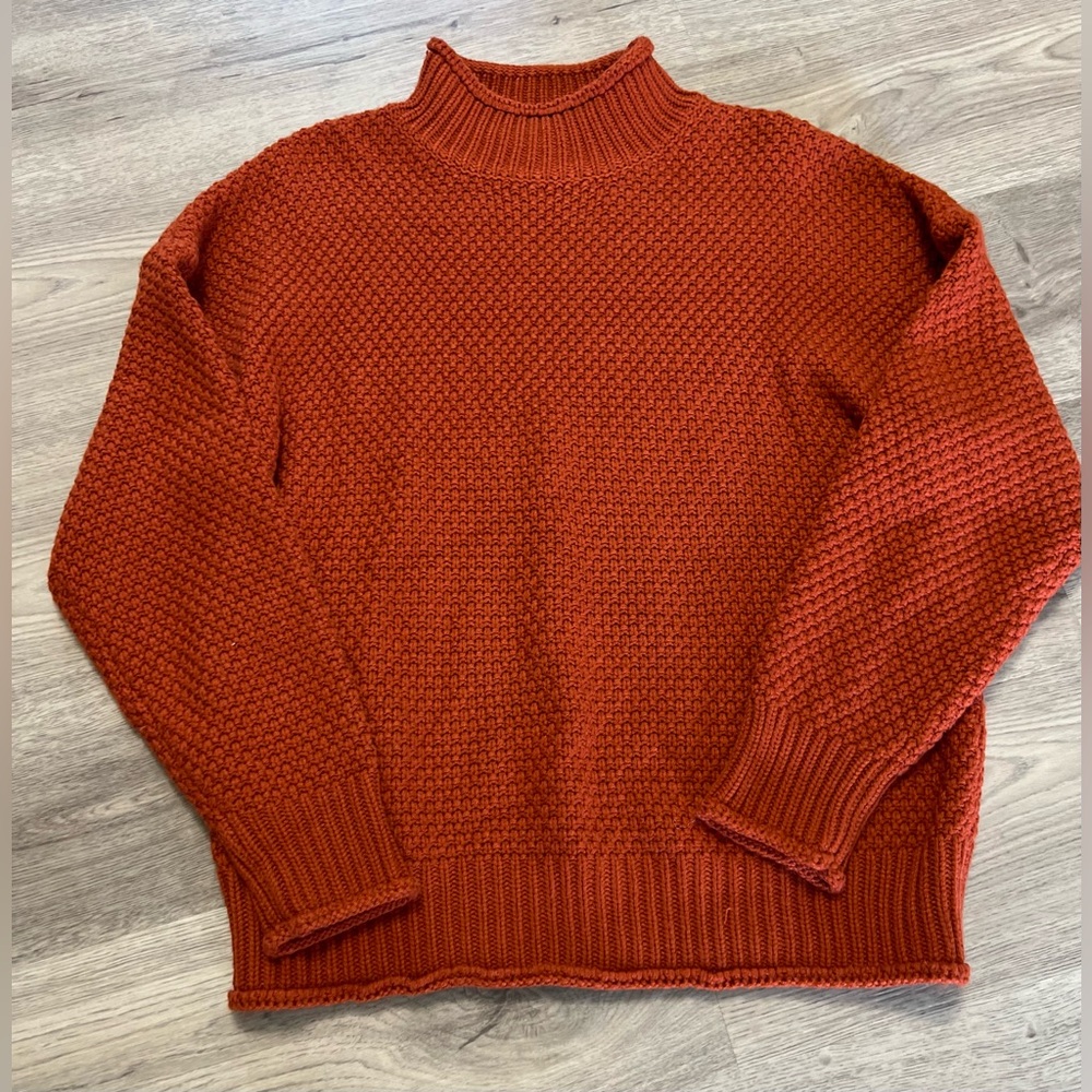 Zesica Burnt Orange Knit Sweater size XL